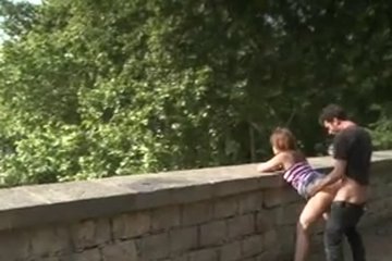 Голую рабыню унижают и трахают публично